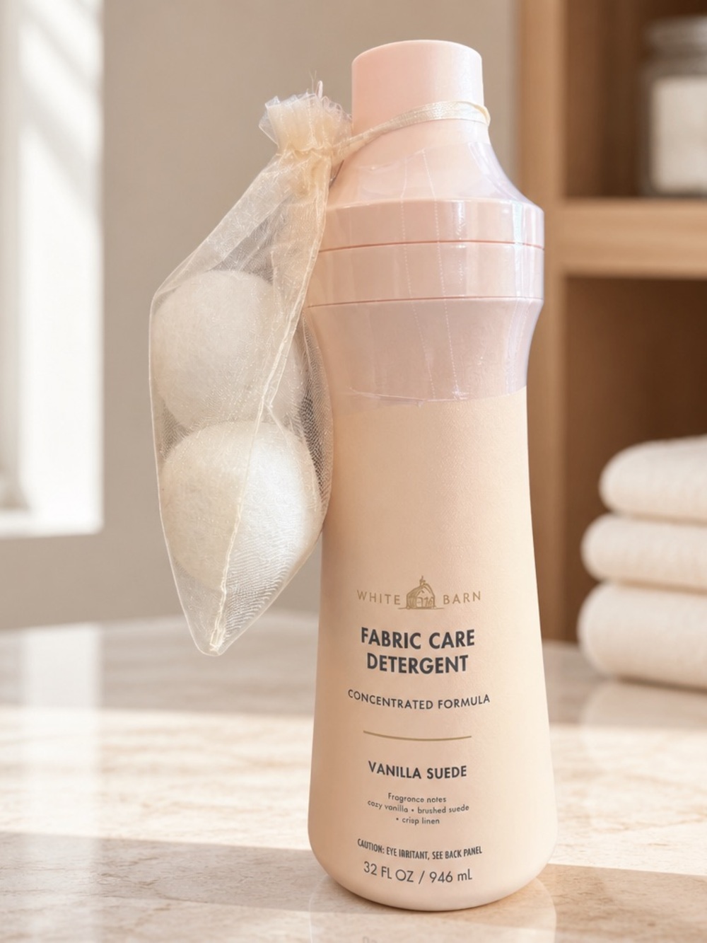 White Barn Vanilla Suede Fabric Care Detergent - Pale Pink & Beige
